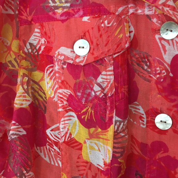Ruby Rd. Favorites Ladies' Tropical Floral Top Sz. 8 - Picture 4 of 7